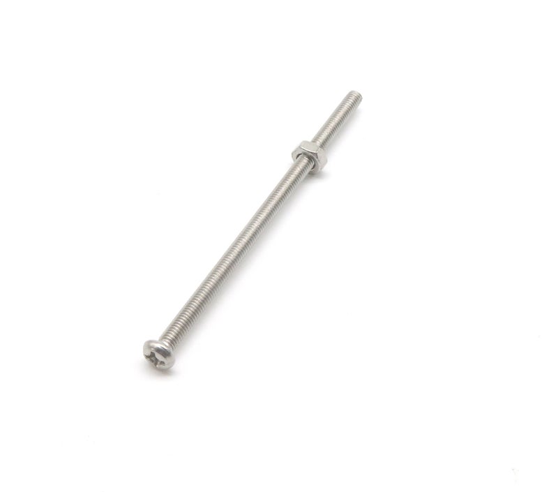 cSeao 60pcs M3 x 60mm Machine Screws Nut Assortment Kit, Phillips Pan Head, 304 Stainless Steel - Image 2